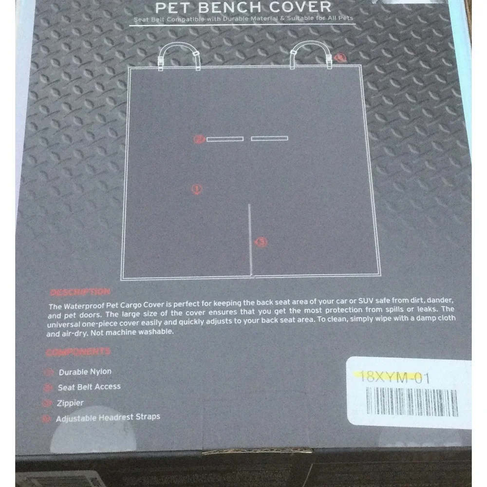 NEW Car & Driver WATERPROOF PET BENCH COVER 56